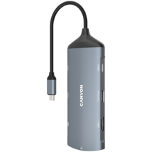 CANYON hub DS-15 8in1 4k USB-C Dark Grey 629200 CNS-TDS15 на топ цена - PIC.bg  CANYON hub DS-15 8in1 4k USB-C Dark Grey 629200 CNS-TDS15 на топ цена - PIC.bg