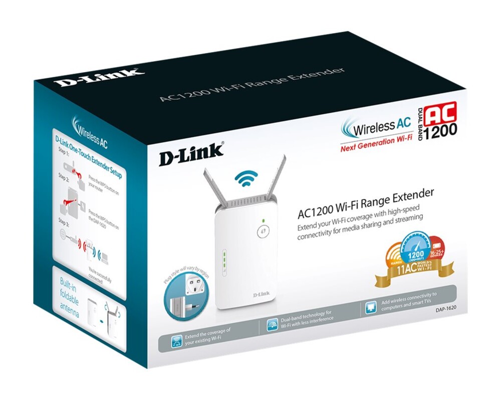 Безжичен усилвател D-LINK Wireless Range Extender AC1200 10 Безжичен усилвател D-LINK Wireless Range Extender AC1200 10