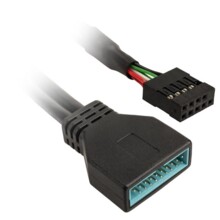 Kolink USB адаптер от USB 2.0 8-pin към USB 3.0 19-pin - 0.15m 672329 ACC-ZUUS-173 на топ цена - PIC.bg  Kolink USB адаптер от USB 2.0 8-pin към USB 3.0 19-pin - 0.15m 672329 ACC-ZUUS-173 на топ цена - PIC.bg